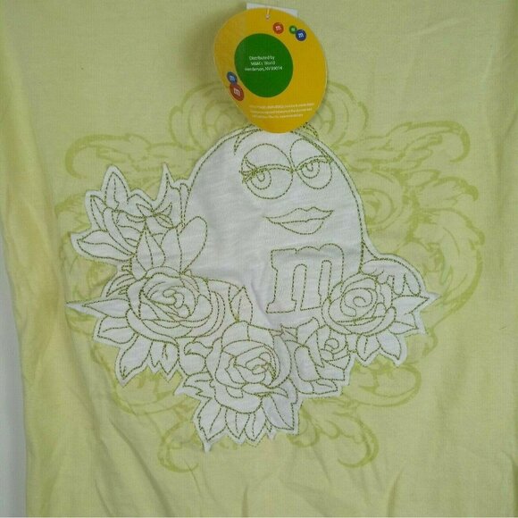 M&M Yellow Character Applique T-Shirt S - Picture 2 of 4